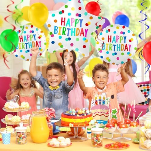 Happy Birthday Balloon Decor Kit - Foil Latex Balloons Combo