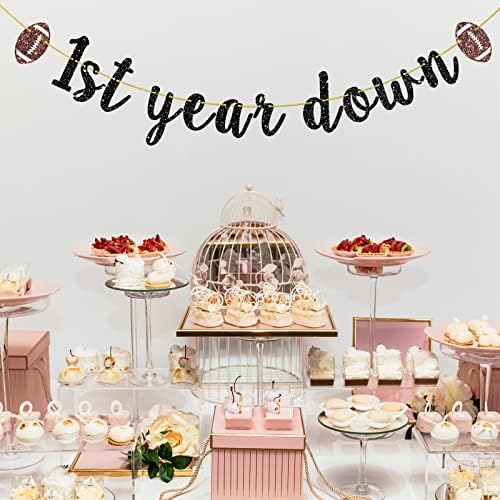 1st Year Down Banner for Baby Shower Party Decoration