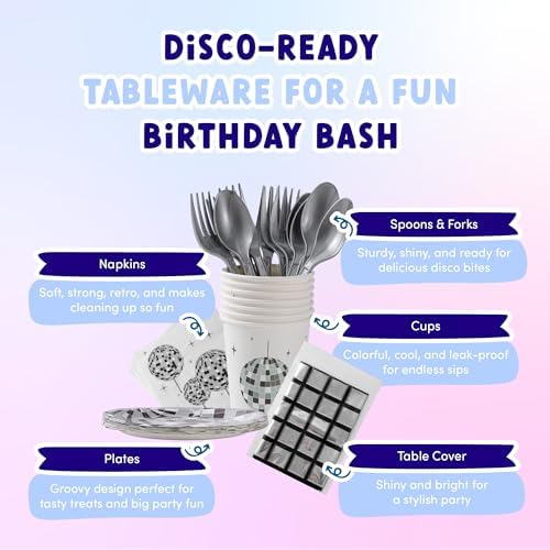 ecoZen Disco Birthday Decorations Set
