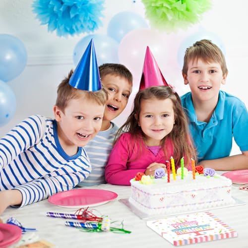 50 Pieces Birthday Napkins Cake Themed 13x13 Inches