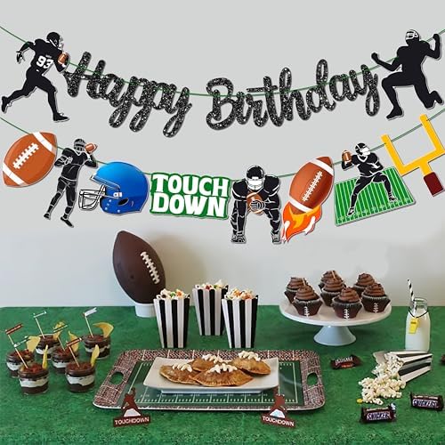 Football Birthday Party Banners 2pcs Decorations