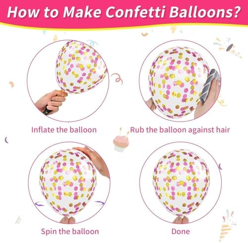 Pink and Yellow 12 Inch Balloons Decor Kit