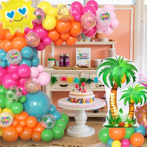 Amandir Tropical Balloon Arch Kit 165Pcs