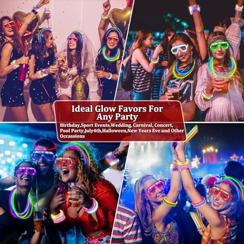 TURNMEON 148 PCS Glow in the Dark Party Supplies