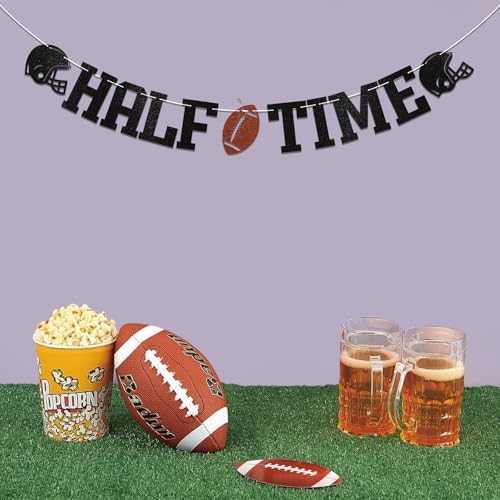Football Half Time Banner Birthday Decor