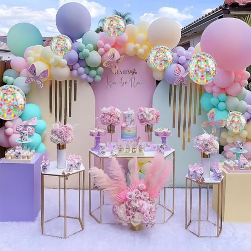 12 Inch Pastel Balloons Set for Kids Birthday Parties