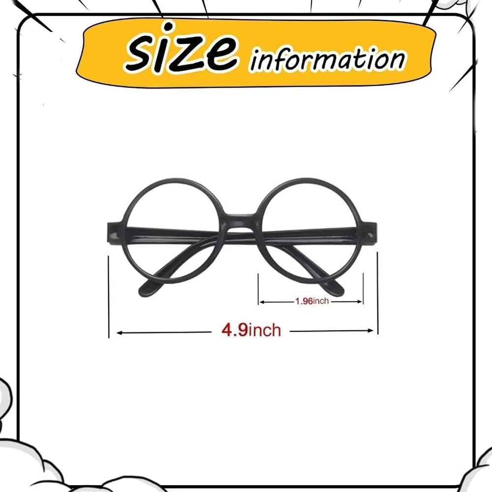 Wizard Party Favors Set - 12pcs Wand Pencils Glasses