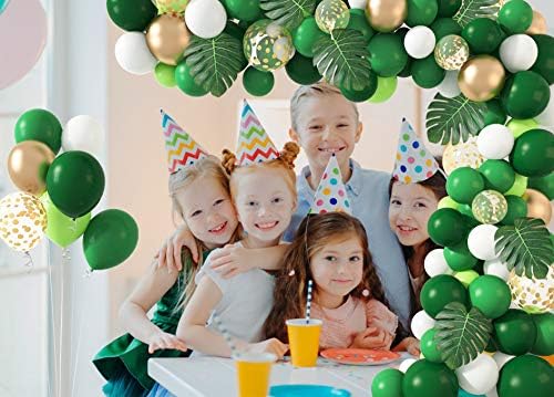 Amandir 163Pcs Jungle Party Balloons Garland Arch Kit