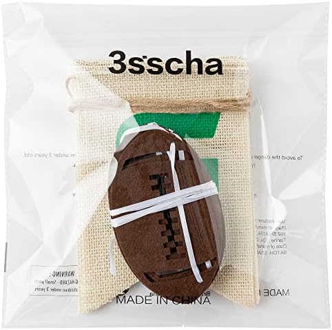 Football Burlap Felt Banners - 2pcs Game Time Decorations