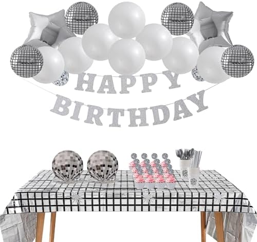 ecoZen Disco Birthday Decorations Set