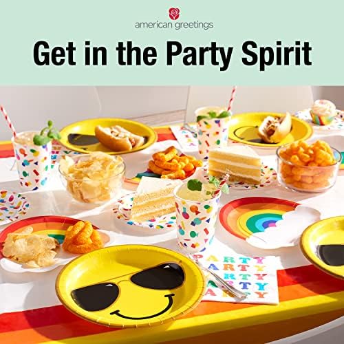 American Greetings Rainbow Dinner Plates 36 Count