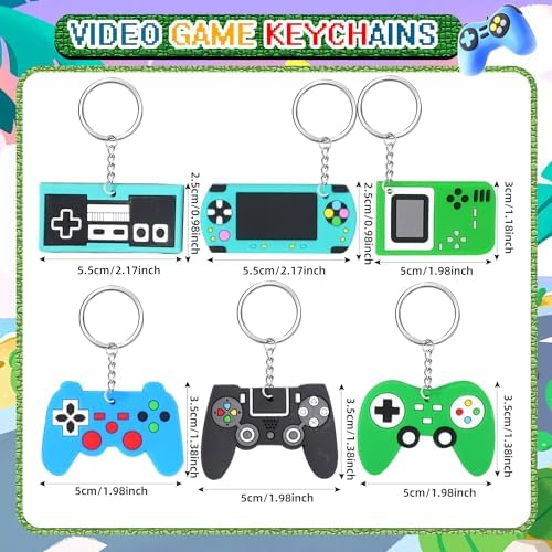 65 PCS Cute Keychains for Kids Party Favors