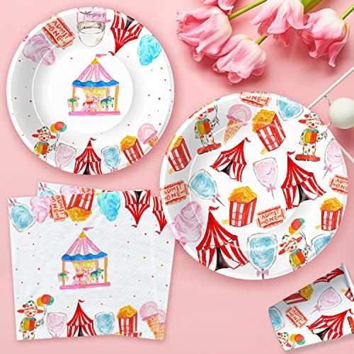 Circus Carnival Party Tableware Set for 48 Guests