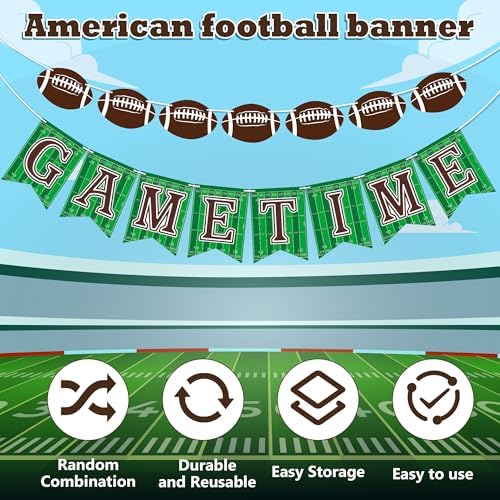 OHOME Football Party Decorations Banner