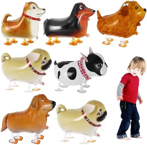 6 Pcs Walking Dog Balloons for Kids and Party