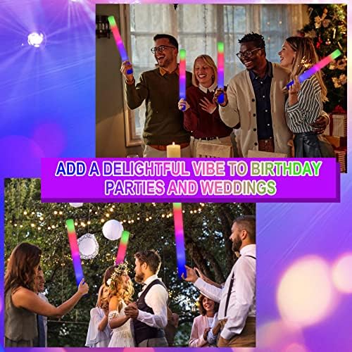 Taotuo 102PCS LED Foam Glow Sticks Party Supplies