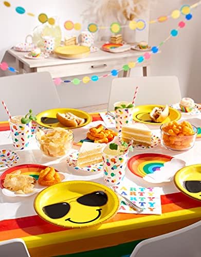 American Greetings Rainbow Dinner Plates 36 Count