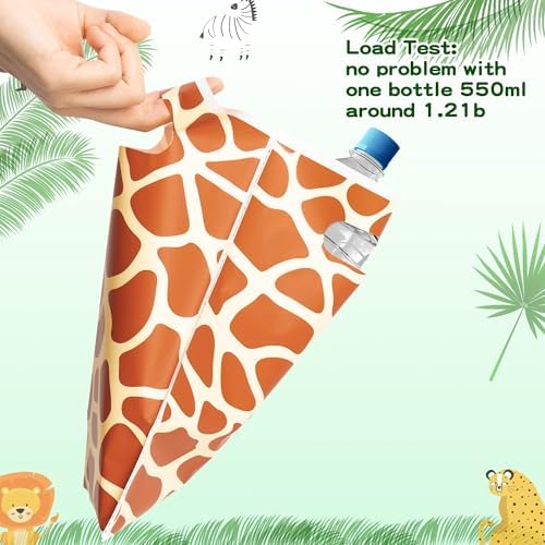 Animal Print Party Favor Bags 60Pcs Summer Jungle Safari Themed Gift Bags