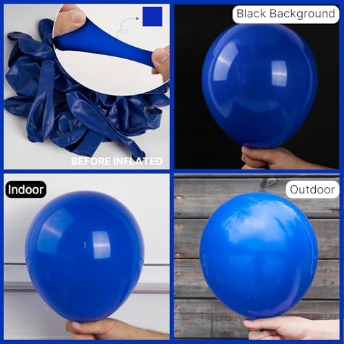 PartyWoo Royal Blue Balloons 152pcs Set
