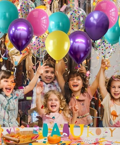 300 Pcs Mermaid Balloons Set for Birthday Parties