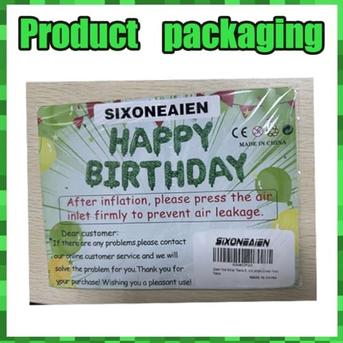 Green Pixel Miner Theme Birthday Foil Balloons
