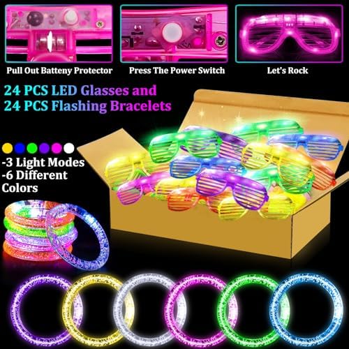 TURNMEON 148 PCS Glow in the Dark Party Supplies