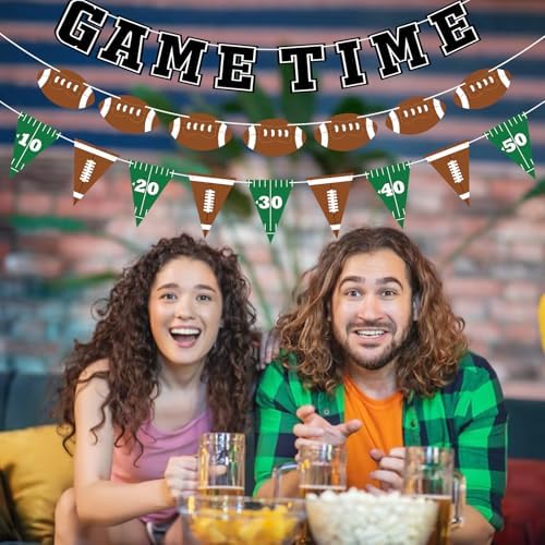 Adecortalk 3 Pcs Football Party Banner Set