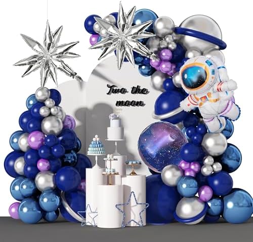 Amandir Space Balloon Garland Kit for Boys Birthday Decorations