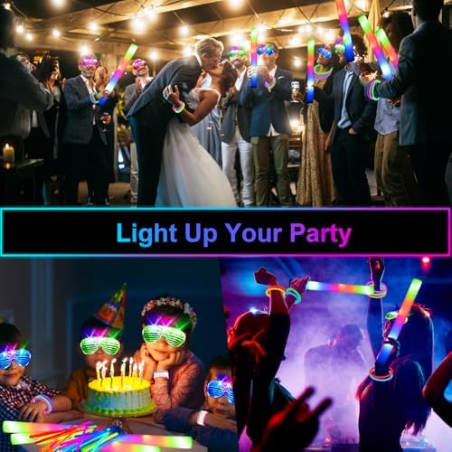 248PCS Glow Party Supplies Neon Light Kits