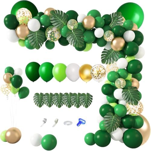 Amandir 163Pcs Jungle Party Balloons Garland Arch Kit