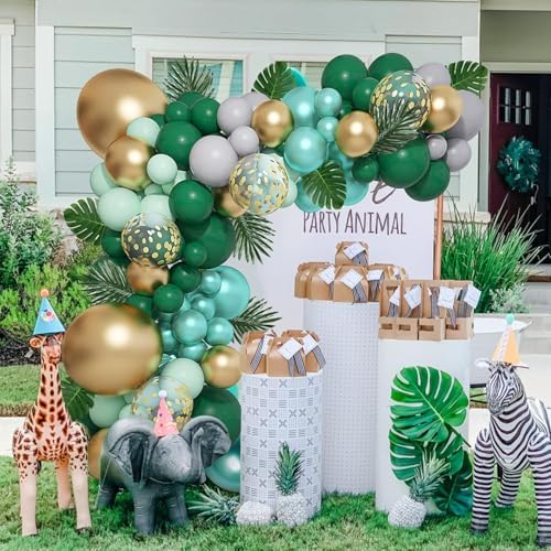 Amandir 151Pcs Jungle Safari Balloon Garland Kit