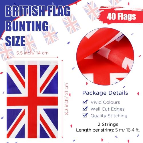 Lenwen 54 Pcs 4th of July Flag Banners Balloons and Ribbons