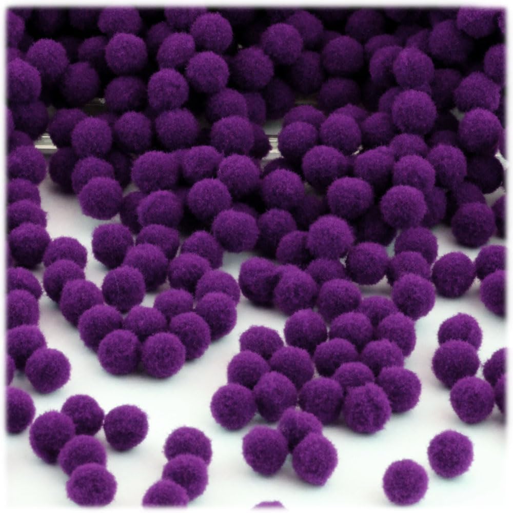 The Crafts Outlet 5000 Piece Multi Purpose Pom Poms Emerald Green 7mm Acrylic