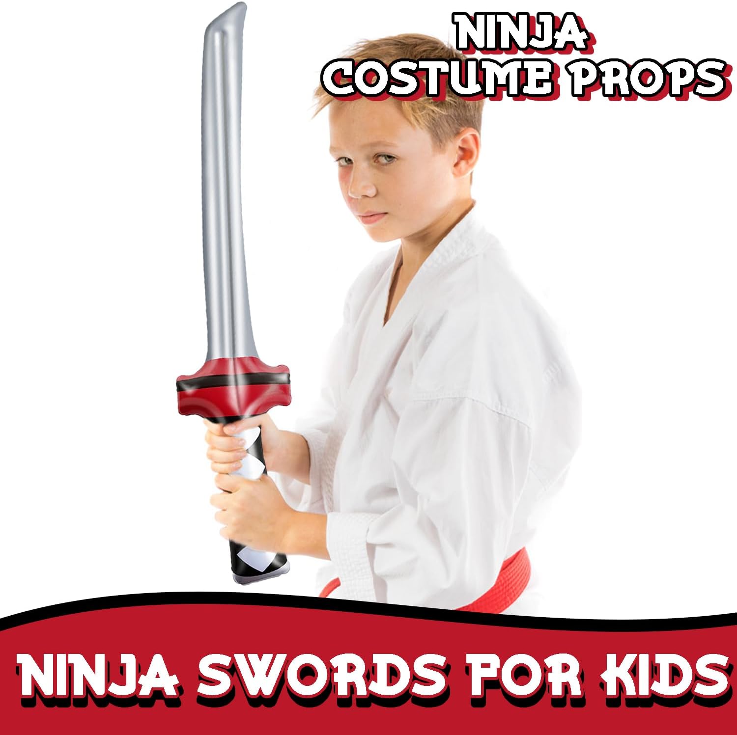 12 Pcs Inflatable Ninja Samurai Swords for Party Fun