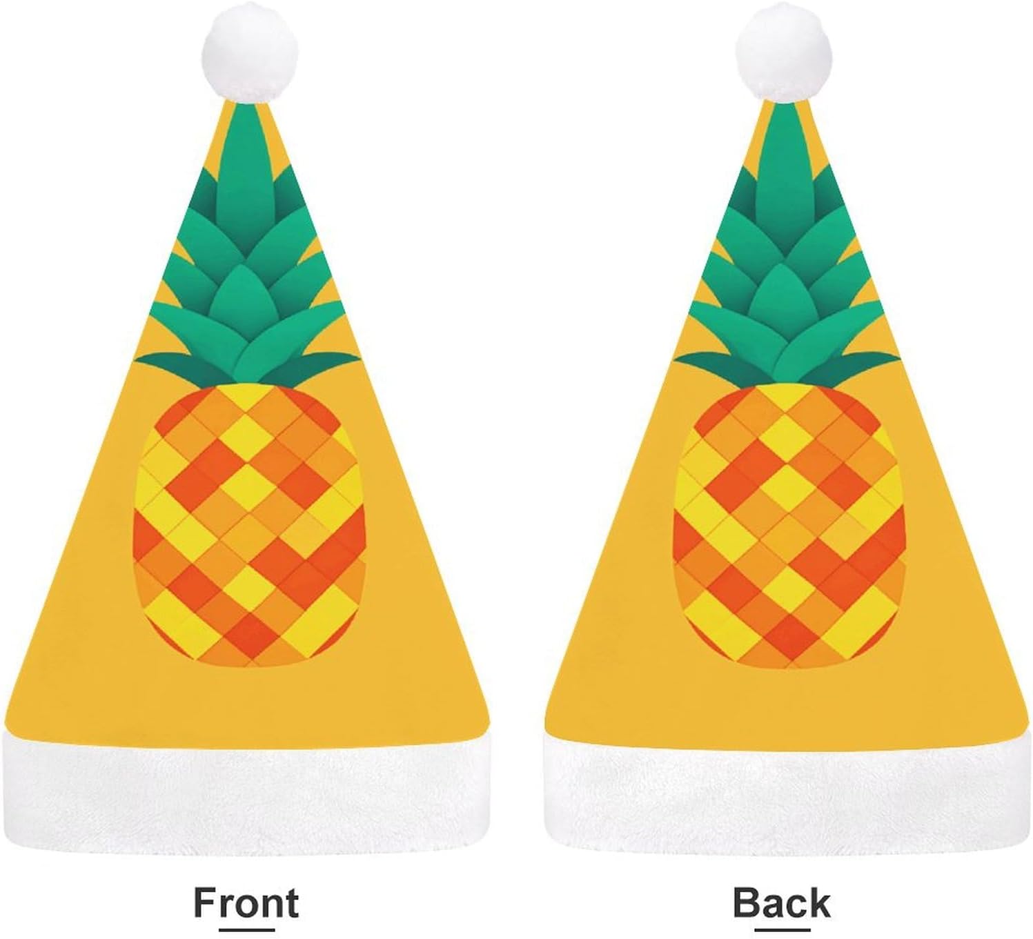 Tropical Pineapple Santa Hat Christmas Party Headwear