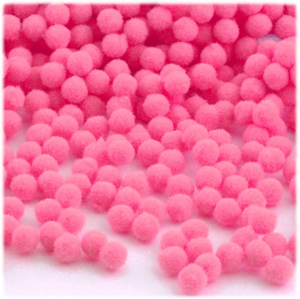 The Crafts Outlet 5000 Piece Multi Purpose Pom Poms Emerald Green 7mm Acrylic