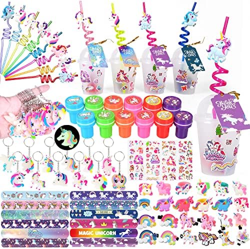 MOVINPE Unicorn Party Favors Multi-Item Gift Cups
