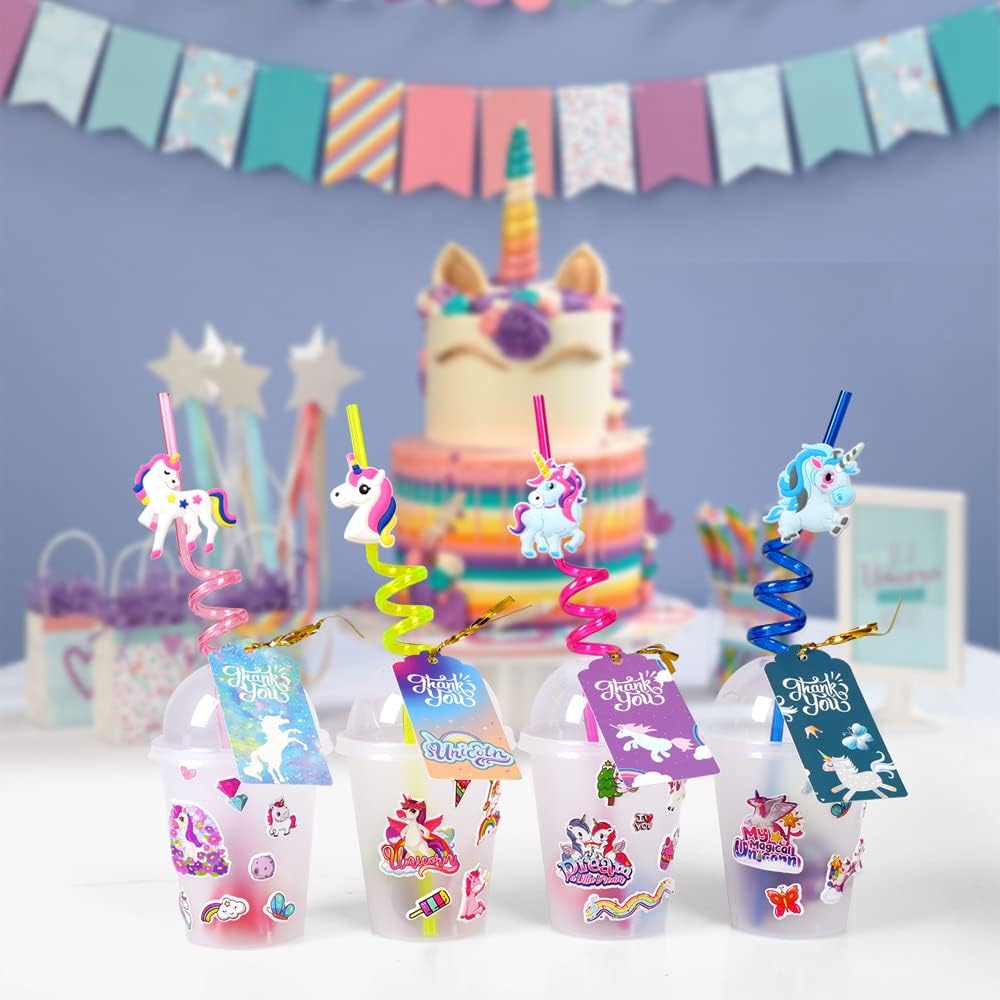 MOVINPE Unicorn Party Favors Multi-Item Gift Cups