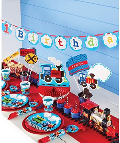 Creative Converting Border Print Plastic Tablecover All Aboard