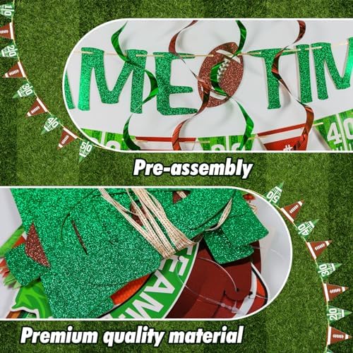Football Time Touch Down Banner Set 10Pcs