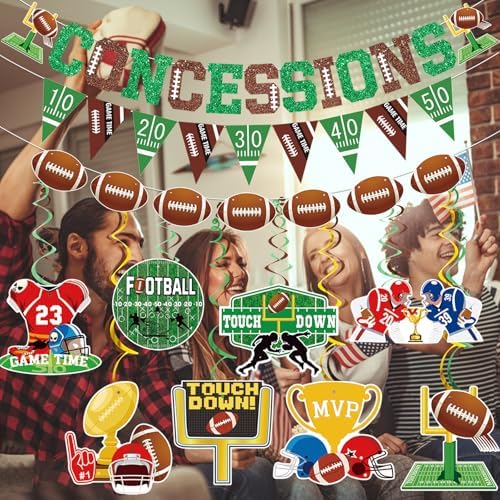Football Party Decorations Banners Set