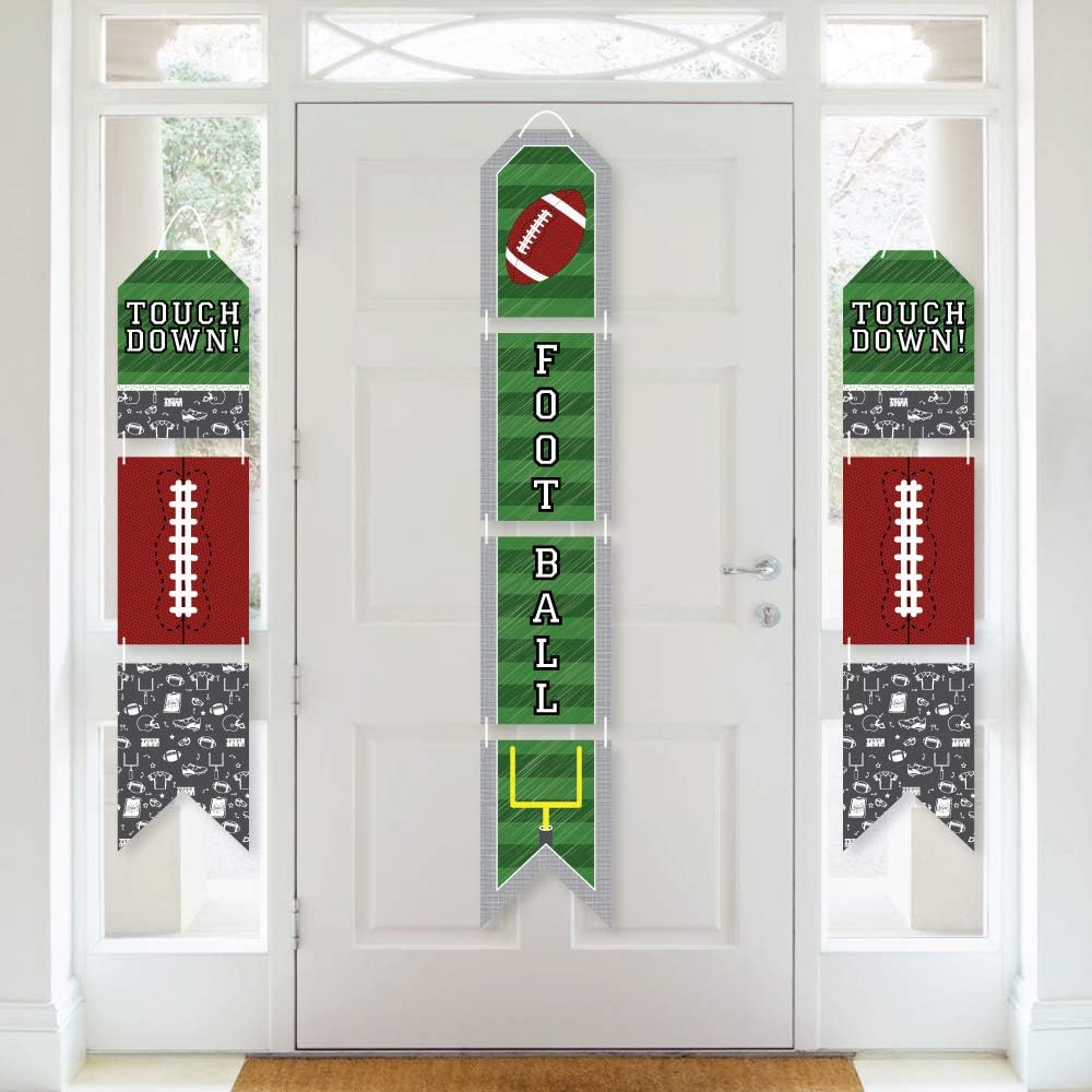 Big Dot of Happiness End Zone Football Door Banner Set