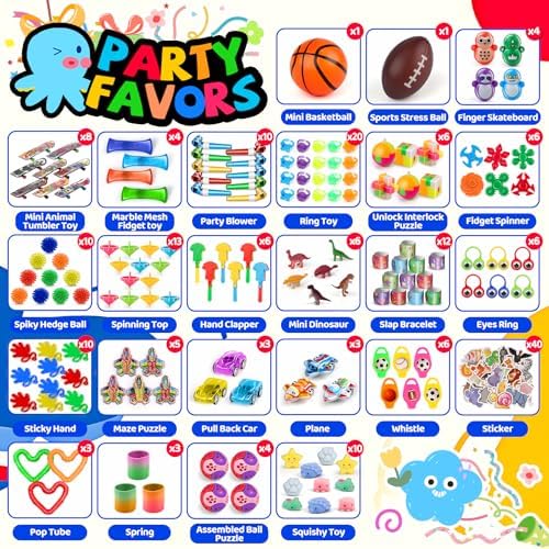 Amy Benton 200PCS Party Favors for Kids 4-12