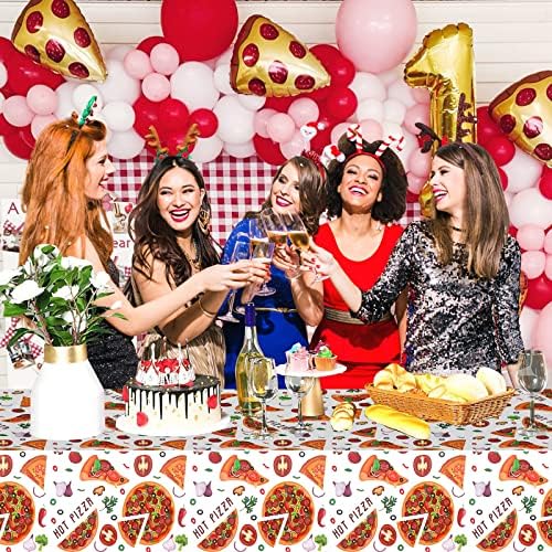 PHOGARY Pizza Tablecloth for Party Tables
