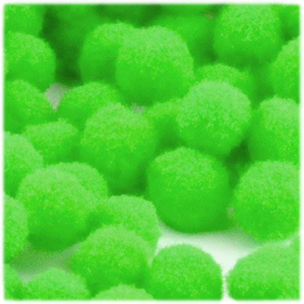 The Crafts Outlet 500-Piece Neon Green Pom Poms