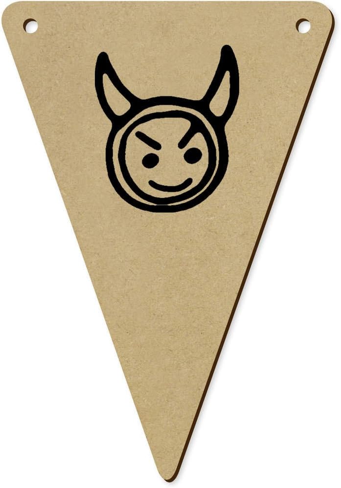 Azeeda Devil Face Wooden Bunter Flags