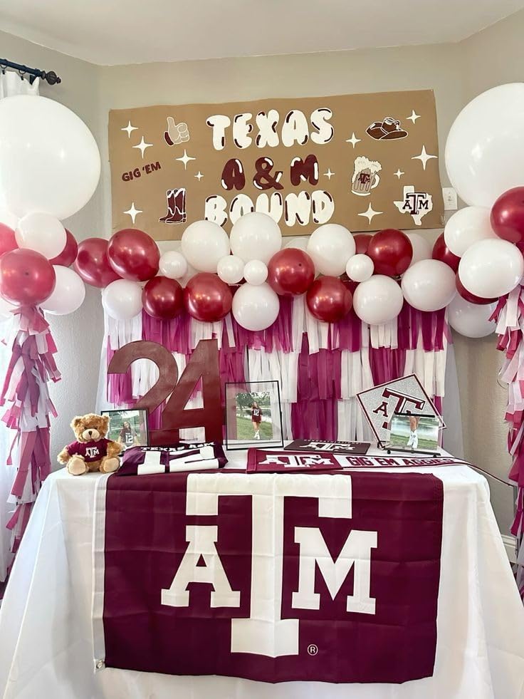 Maroon White Black Burgundy Balloon Decor Set 40Pcs