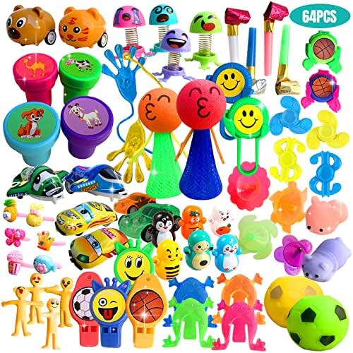 64 Piece Assorted Kids Party Favor Set