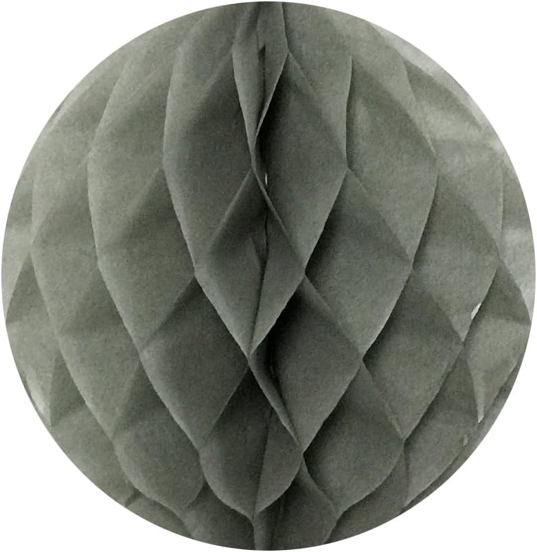 Allydrew Tissue Honeycomb Ball 6 Inch Gray 5 Pack