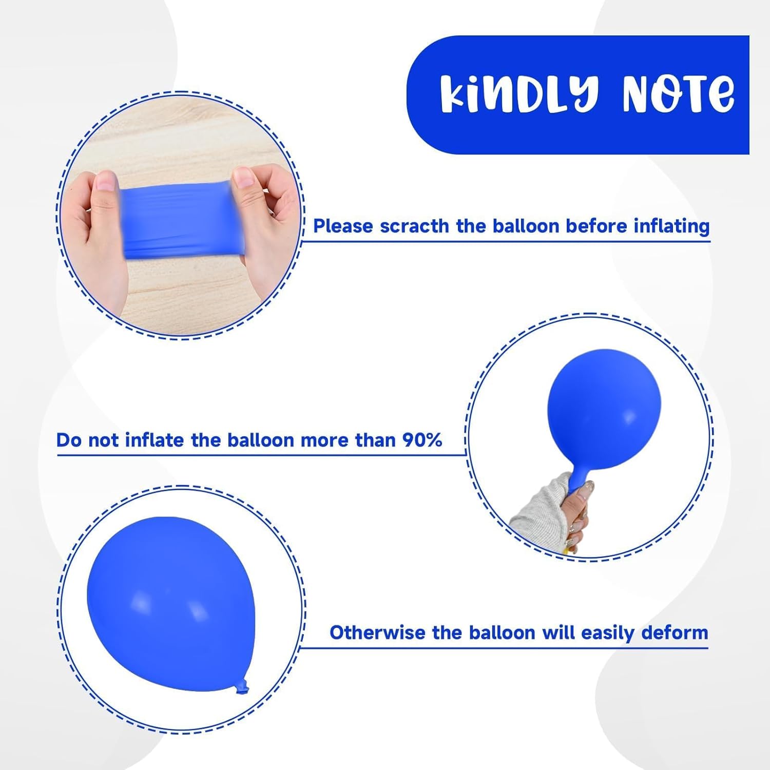 60pcs 12 Inch Pink Blue Balloons Set Confetti Birthday Decorations